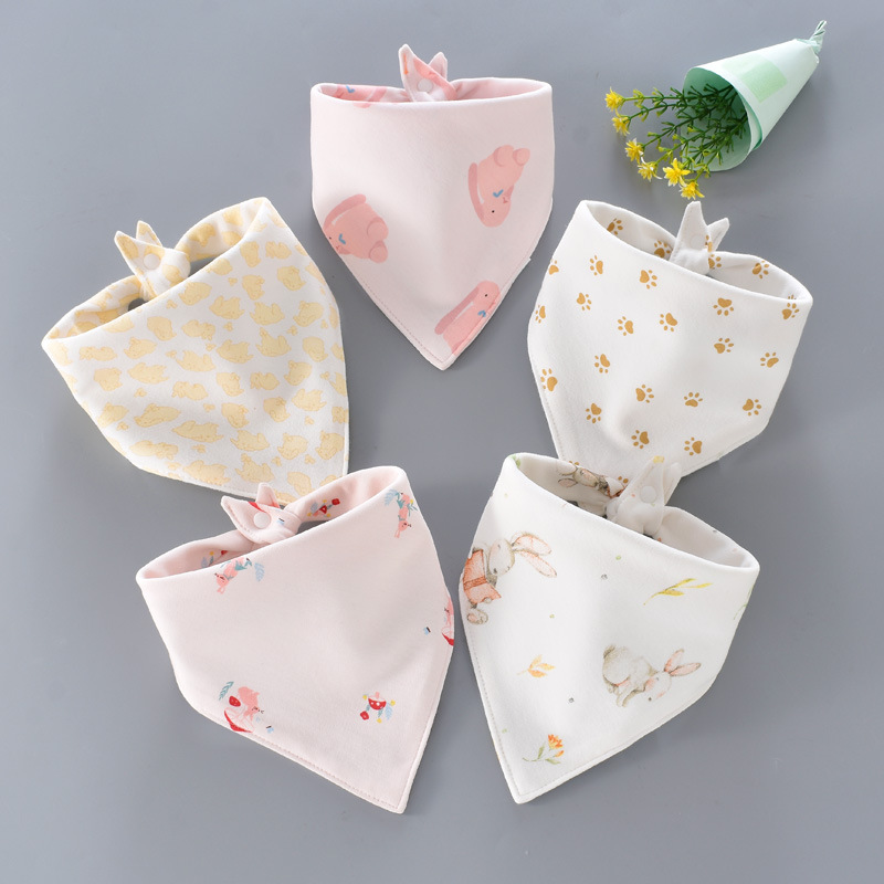 New baby saliva towel baby triangle scarf children cartoon bib bib eating pocket maternal and child supplies