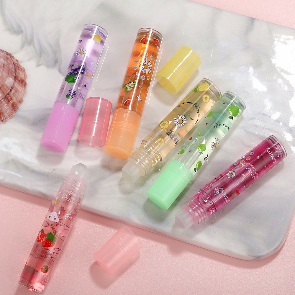 Mirror Lipstick With Water Lip Gloss Transparent Glass Liquid Oil 6 Colors Random Moisturizing