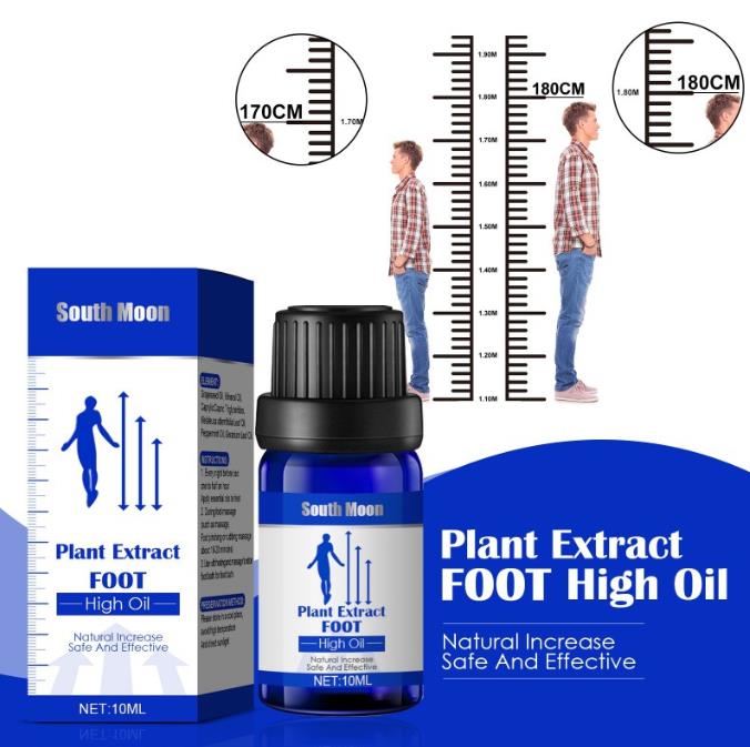 Herbal Height Increasing Oil Medicine Body Grow Taller Essential Oil Foot Health Care Products Promot Bone Growth 10ML