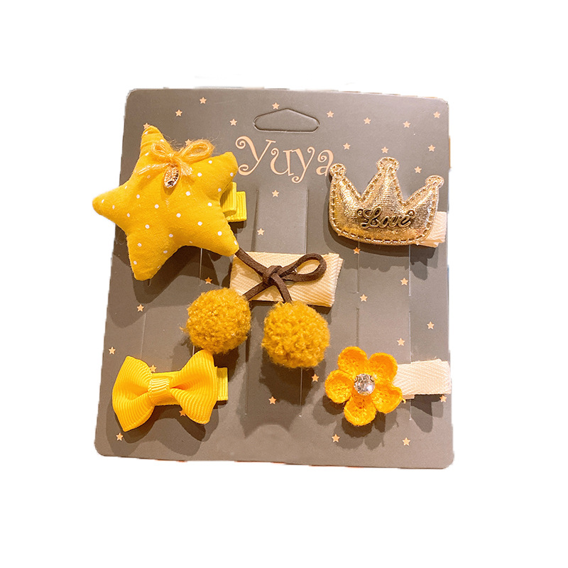 Children's hair accessories baby headdress set baby hair clips do not hurt hair girls hairpins