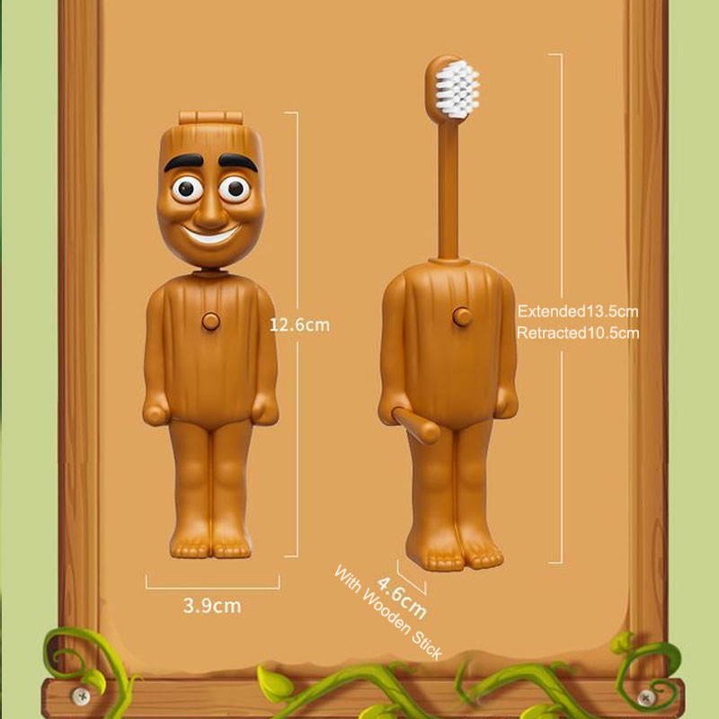 Italian Brainrot Tung Children's Toothbrush Anime Soft Nylon Bristle Toothbrush Travel Cartoon Cute Funny Teeth Brush Whitening