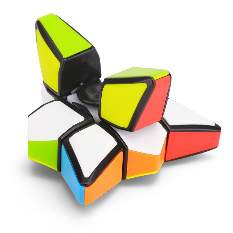 New Panxin First Order 133 Fingertip Rubik's Cube Rotating Gyro Solid Color No Sticker Smooth Gyro Rubik's Cube puzzle fun