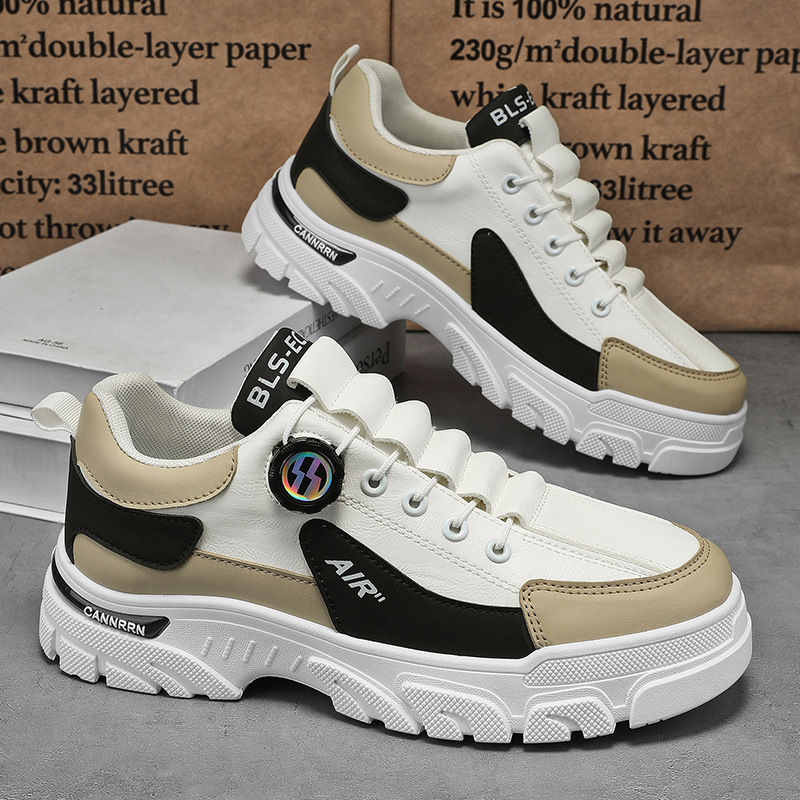 Men's Low Help Shoes Spring Autumn New Outdoor Wear-resistant Height Increase Casual Shoes Non Slip Comfortable Trendy Sneakers