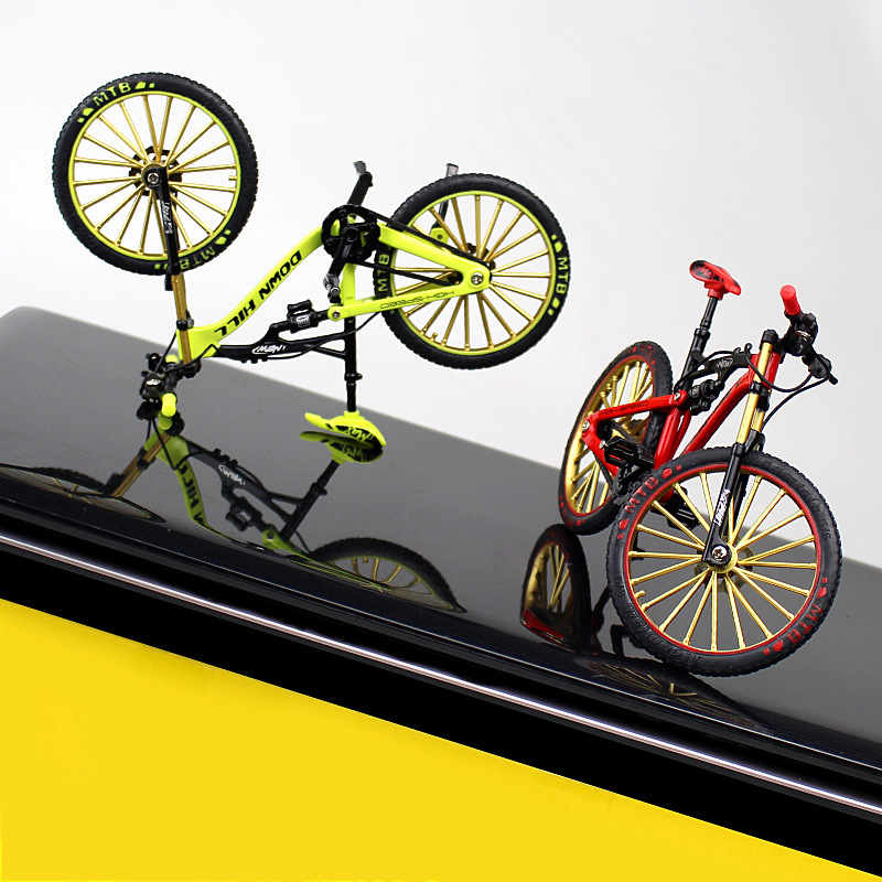 1: 10 upgraded version of new downhill mountain off-road bicycle model metal collectible gift ornaments