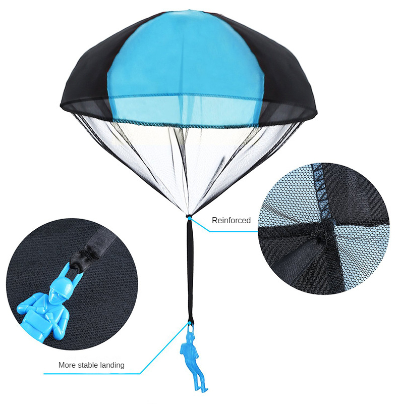 Kids Hand Throwing Parachute Toy for Children's Educational Parachute with Figure Soldier Outdoor Fun Sports Play Game Kids Game