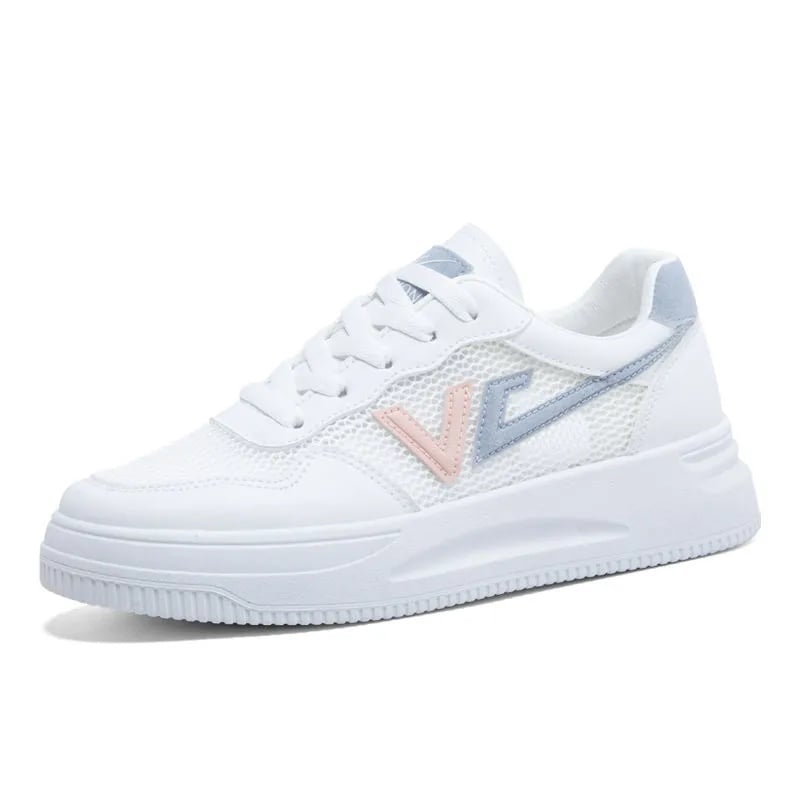 Mesh Small White Shoes Summer New Versatile Hollow Out Breathable Single Mesh Sports Board Shoes Mesh Shoes