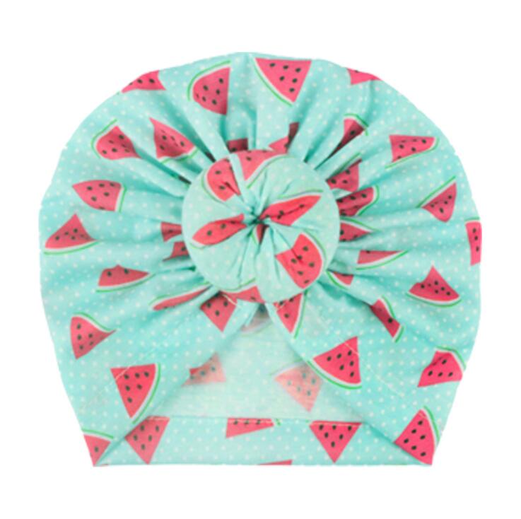 New children's printing fashion Pullover hat doughnut Creative Baby Hat