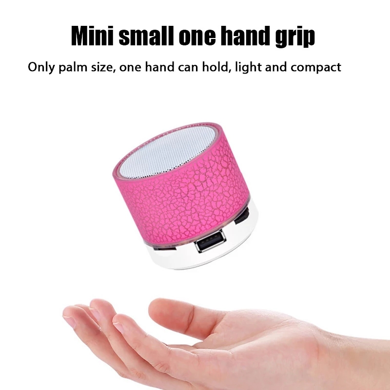 Bluetooth Speaker wholesaleMini Wireless Sound Box Crack LED TFCard USB Subwoofer PortableMP3Sound Wireless Speaker Mobile Phone