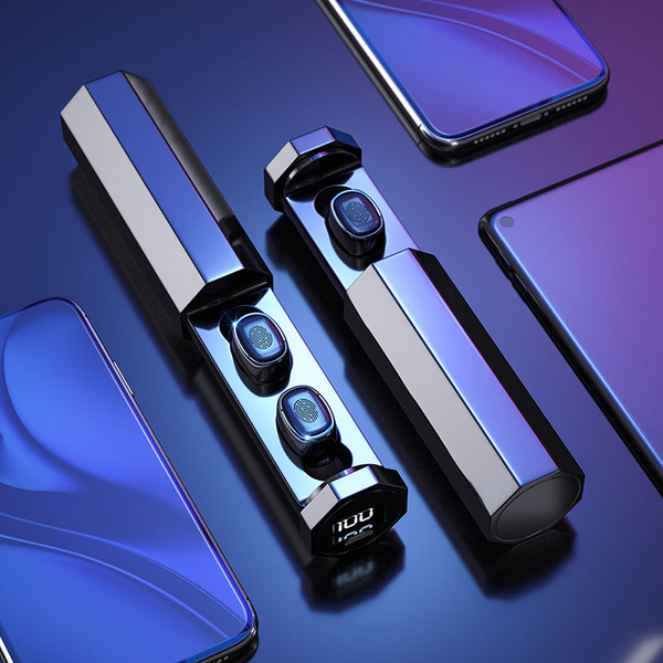 Wireless Bluetooth headset dual ear TWS power display 5.0 Bluetooth headset