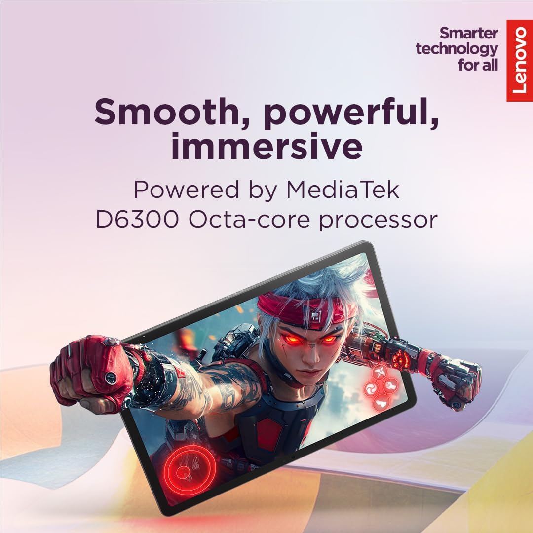 Lenovo Idea Tab - College Tablet - 11″ 2.5K IPS Touchscreen Display - 90Hz - MediaTek Dimensity 6300-8 GB Memory - 256 GB Storage - Integrated Arm Mal