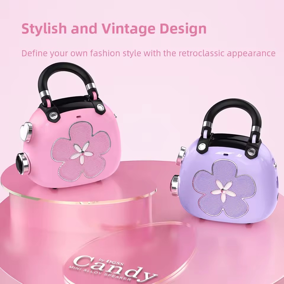 DOSS Candy Mini Wireless Speaker Bluetooth 5.0 5W Mighty Sound Portable Sound Box Cute MP3 Music Player Loud Speakers Best Gift