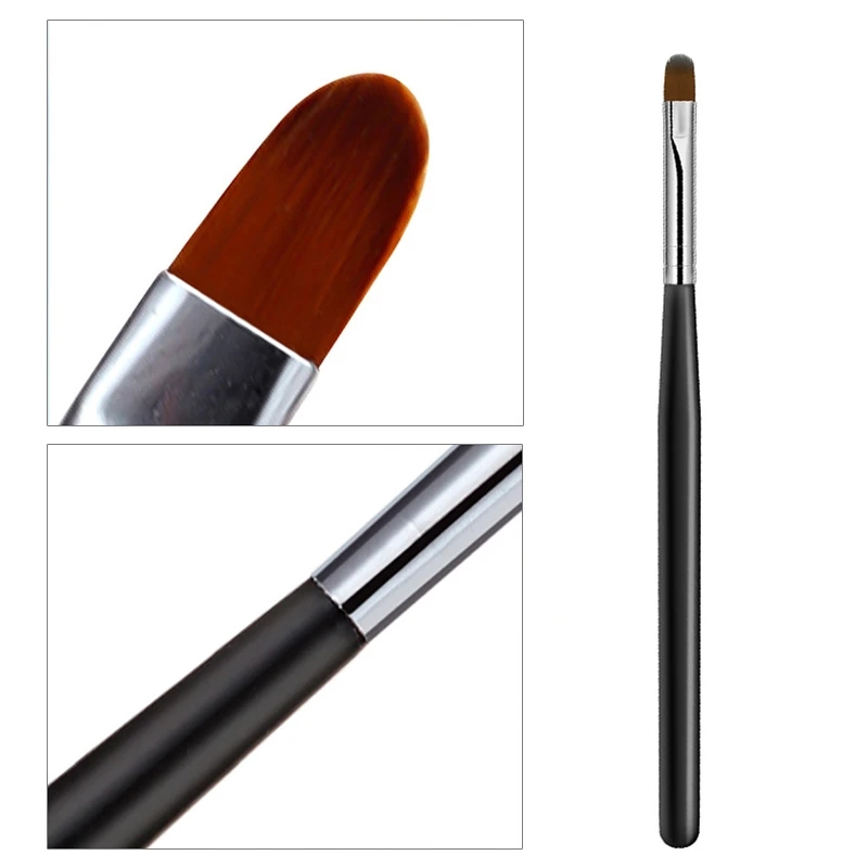 1Pcs Nail Art Black Handle Pattern Painting Brush Acrylic UV Gel Extension Coating Drawing Pen DIY Manicure Tool