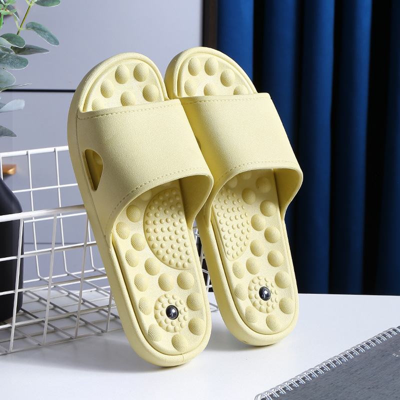Slippers female summer home couple indoor bath anti-slip soft bottom sandals male massage household bathroom slippers