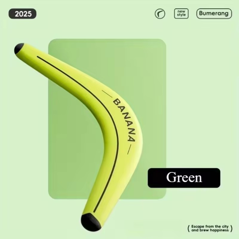 Children Soft Boomerang Toy Two-leaf V-shaped Outdoor Flying Disc Games Adult-kids Interactive Sports Toy For Decompression Gift