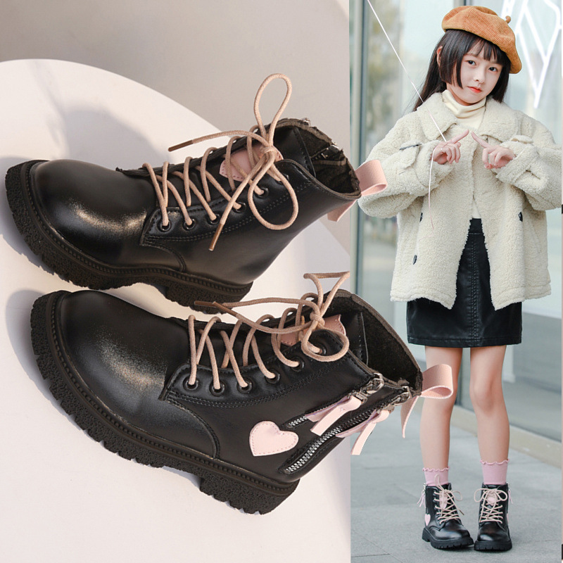 Kids Boots Autumn Winter Children Fashion Snow Boots Baby Shoes Boys Brand Ankle Boot Girls Warm Brand Shoes Fur Shoes