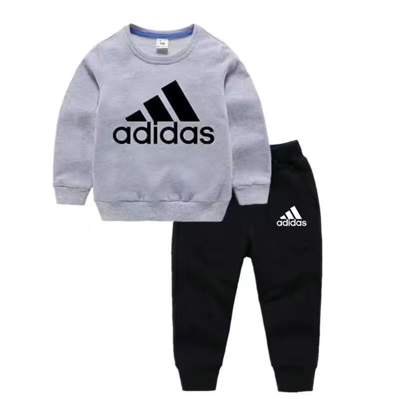 D-baby 2Pcs 0-10y Boys Girls Autumn Casual Clothing Set Long Sleeve Top+Pants Kids Wear Kids Suits