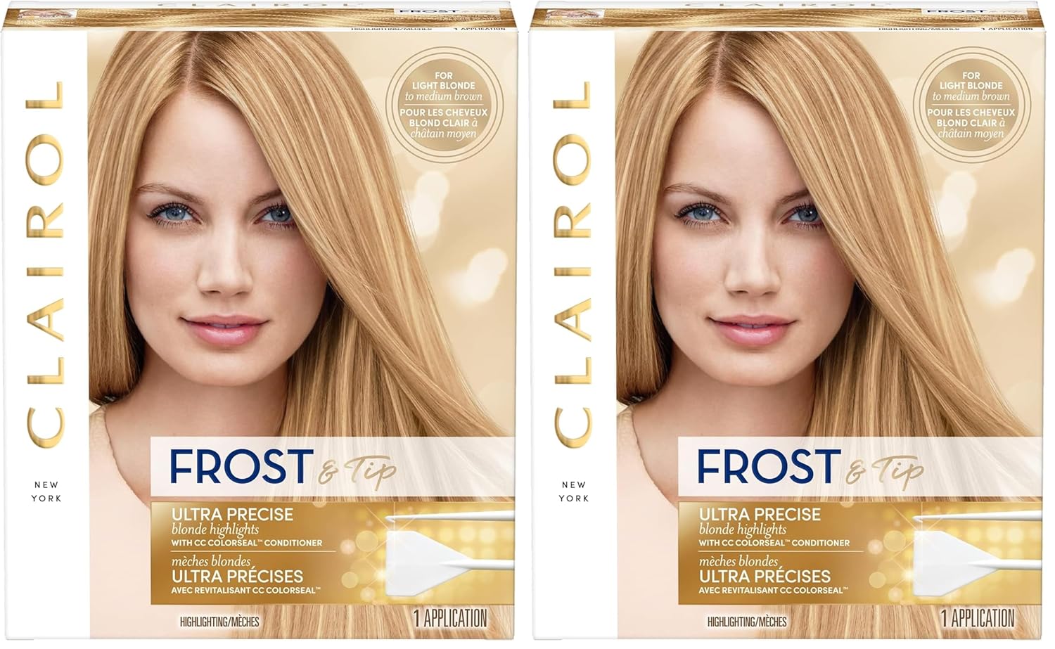 Clairol Nice'n Easy Frost & Tip Original Hair Dye, Light Blonde to Medium Brown Hair Color, Pack of 1