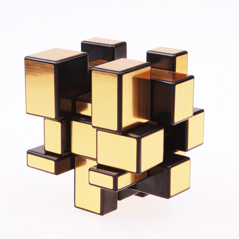 3rd Order Special-shaped Mirror Surface Rubik's Cube Gold And Silver Puzzle Rubik's Cube Educational Toy For Children