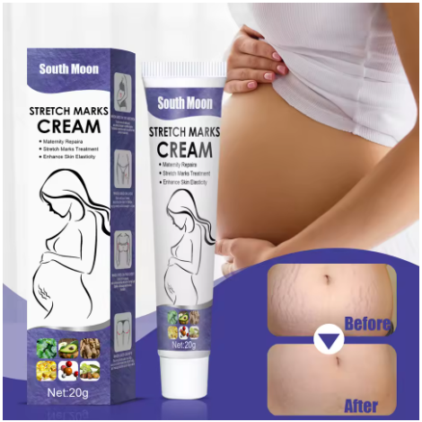 Remove Pregnancy Stretch Marks Cream Improves Elasticity Fade Growth Lines Smoothing Nourishing Moisturizing Firming Skin Care