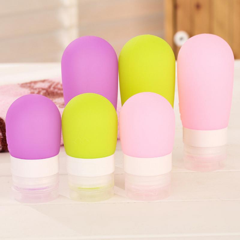 Travel Packing Bottle Press Bottle Empty Silicone Lotion Shampoo Bath Container Cosmetic Cream Travel 38ML