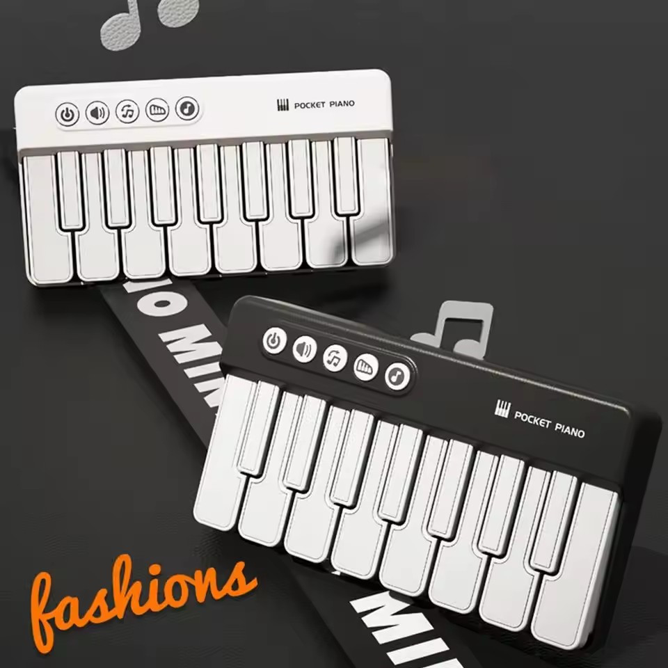 1pc Mini Electric Keyboard for Early Education, Music Learning, Multifunctional Electronic Piano, Light Toy with Music Scoring