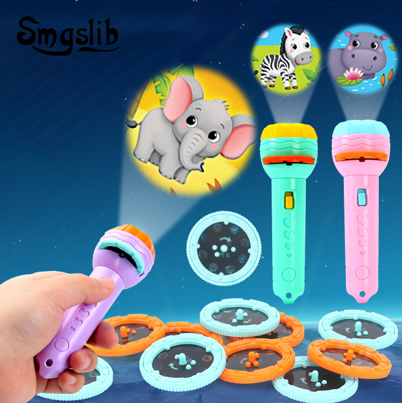 Baby Sleeping Storybook Flashlight Projector Flashlight Toys Early Education Toys Children's Gifts Lighting Toys