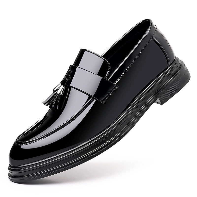 Men's Autumn Business Dress Casual Soft Bottom Black Men's Wedding Groom Shoes