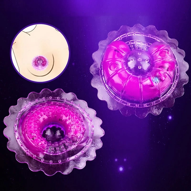 2pcs Strong Nipple Clamps Vibrators BDSM Sex Toys Breast Stimulator Massager Clips Female Masturbation Adult Products