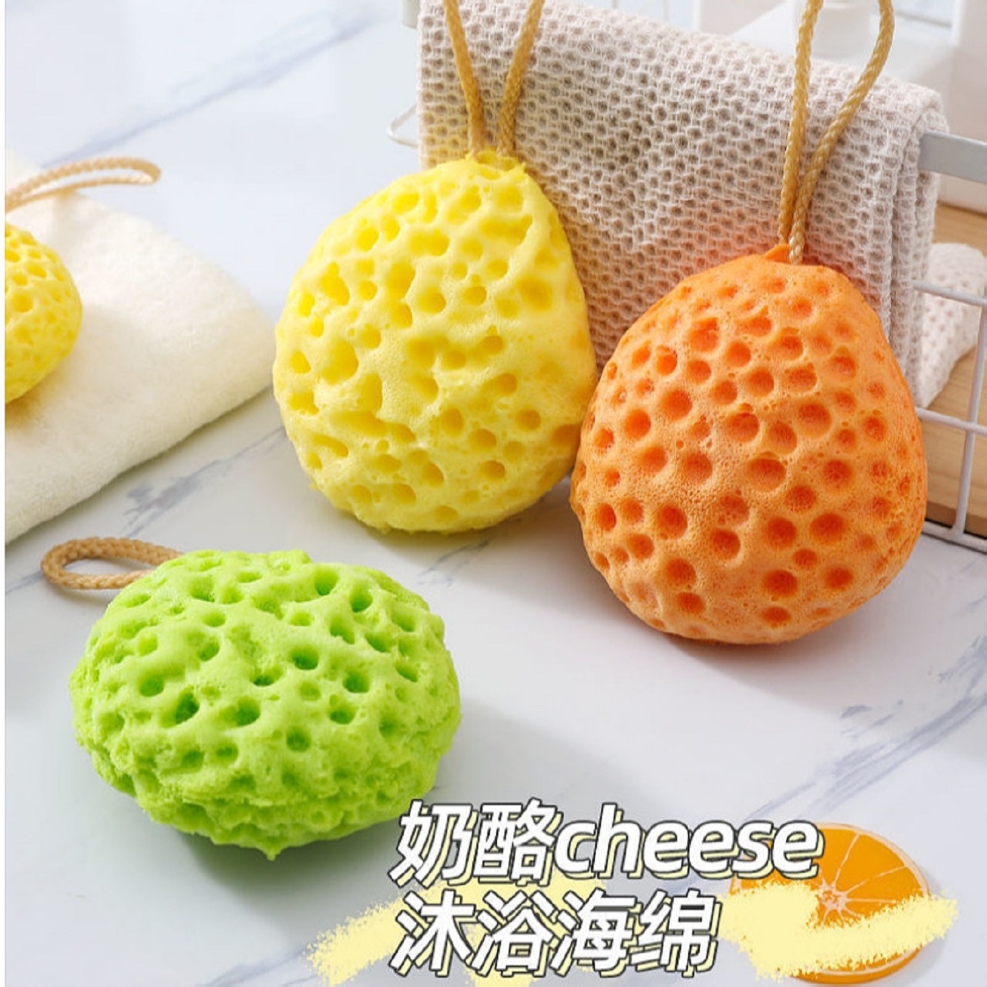 1pcs Bath Ball Japanese Super Soft Lovely Sponge Bath Towel Ladies Children Bath Flower Bath Honeycomb Blister Bath Magic rancom