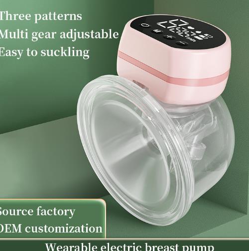 High suction wearable portable hand free milking device Breast feeding collector Intelligent wearable milk pump