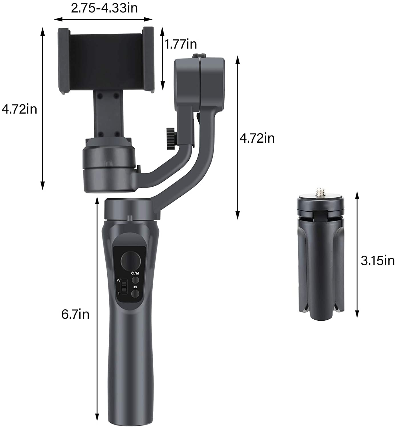 F6 3-Axis gimbal Handheld Stabilizer Cellphone Video Record Smartphone Gimbal For GoPro Action Camera Phone Vlog TikTok Live