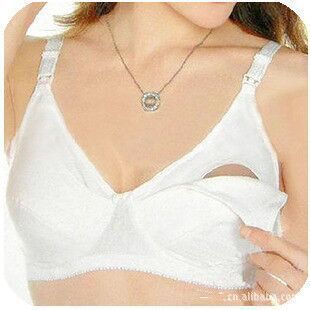 Women Maternity Cotton Adjustable Breastfeeding Bra Nursing Bra Adjustable Open Bra Underwear 34-42 C Cup