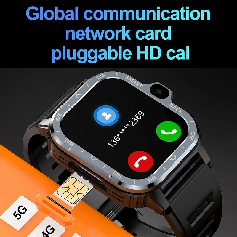 4G LTE Smart Watch NFC GPS Wifi SIM Card Google Play Android Smartwatch HD Dual Cameras Record/Play Video Watches For Men Women