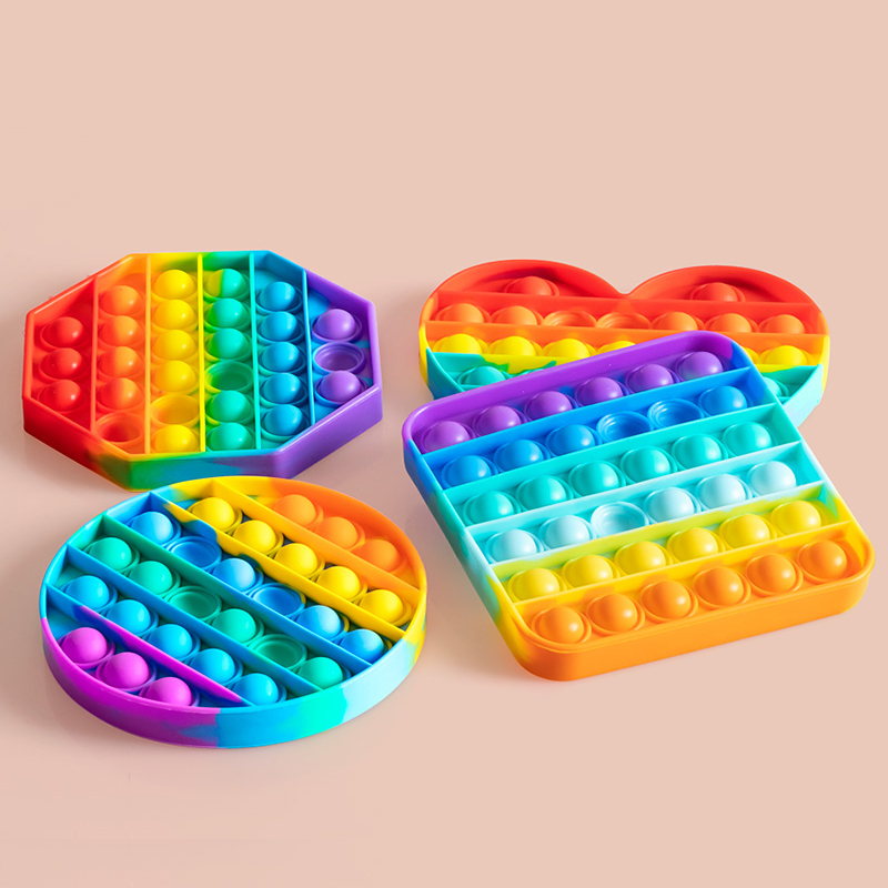 Sensory Pop It Fidget Toy Box Squishy Figet Stress Reliever Toys Push Bubbleadult Child Funny Anti Stress Popit Reliver Poppit