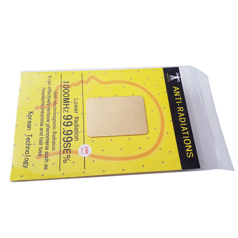 5G EMF protection Amazon 24K double square / radiation protection mobile phone radiation elimination sticker