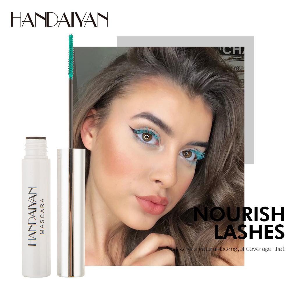 3D Colorful Mascara Lengthening Black White Red Lash Eyelash Extension Eye Lashes Brush Beauty Makeup Long-wearing Color Mascara