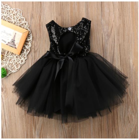 Princess Kids Baby Dress For Girls Fancy Wedding Dress Sleeveless Sequins Party Birthday Baptism Dress For Girl Summer Dresses