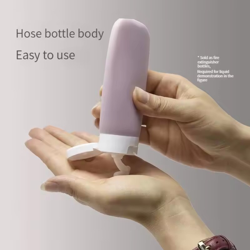 4pcs Morandi - Bottled, Portable Shampoo, Skincare Products, Shower Gel Storage Bottles, Travel Kits, Vacuum Fillers