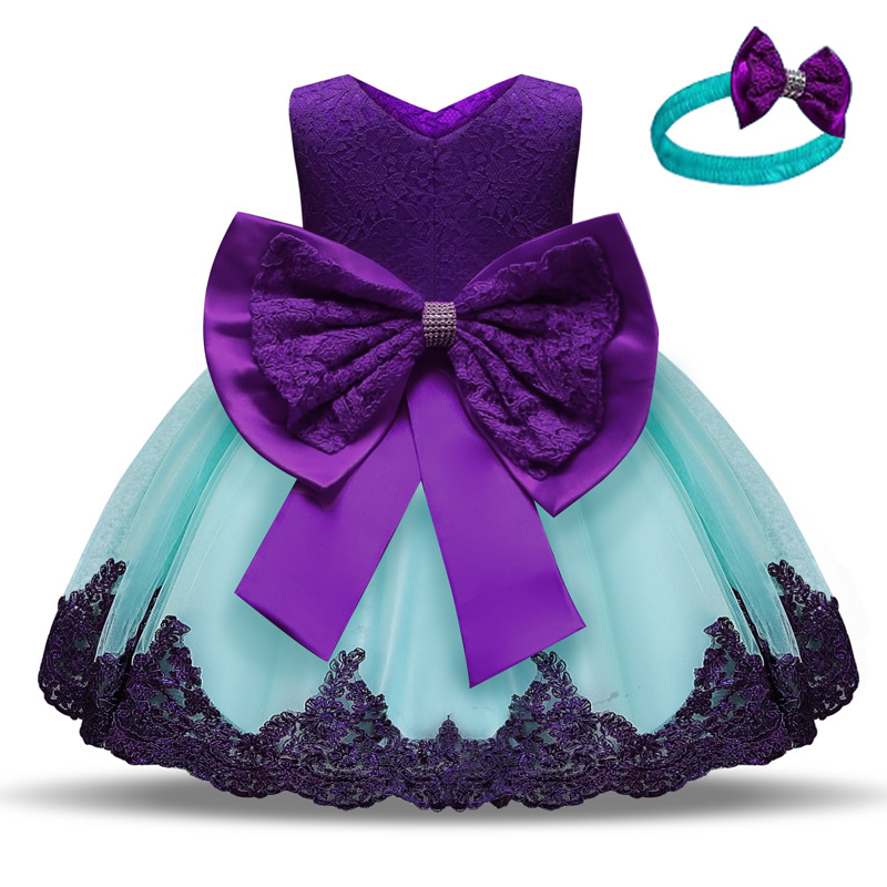 Girls First Birthday Dress for Newborn Baby Toddler Princess Halloween Carnival Dresses Kids Girl Party Prom Gown Clothing Wear