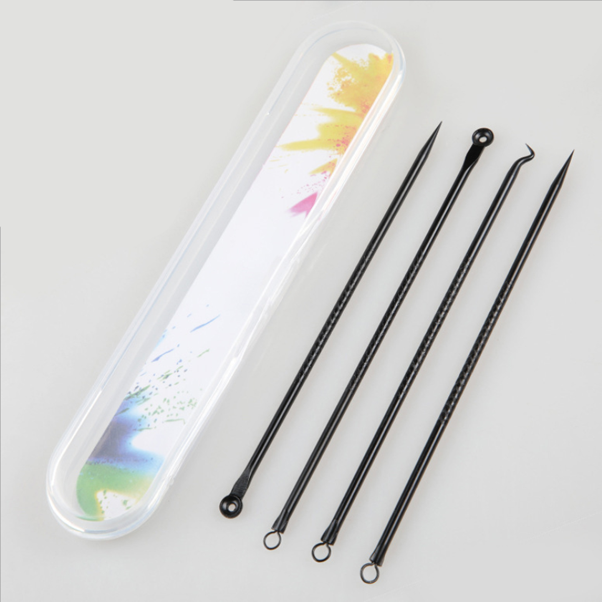 4pcs/set Stainless Steel Blackhead Comedone Acne Corrector Remover Extractor Skin Care Pore Cleaner Needles Remove Tools