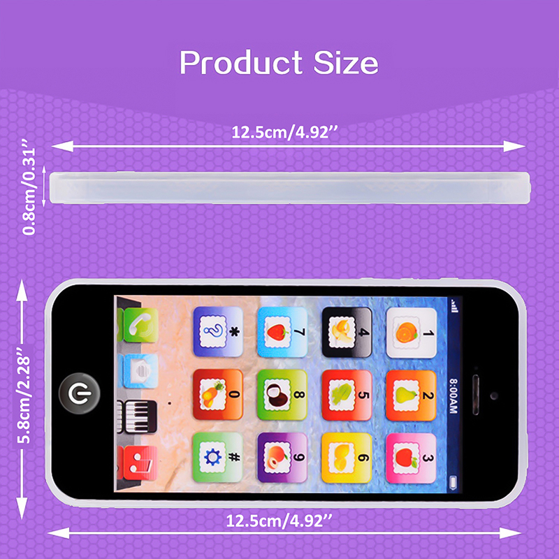 Toy Cell Phone Educational Toys Cellphone Baby Kid Educational Toy Phone Mobile Phone Model Toy for Children Christmas Xmas Gift