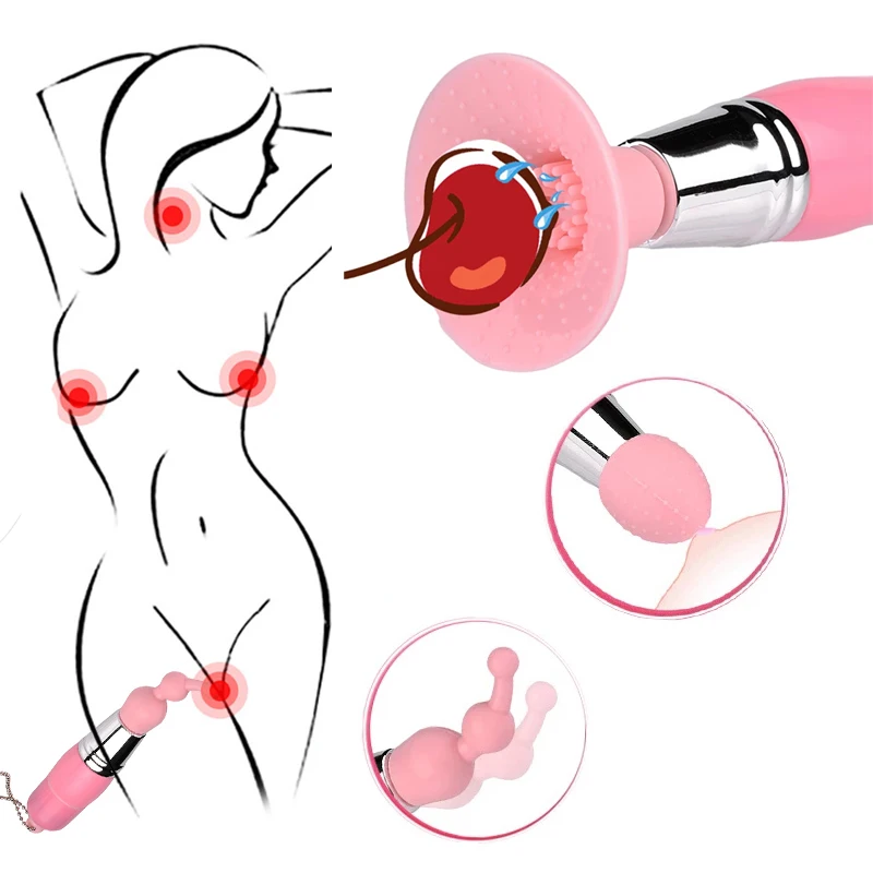 3 In 1 Clitoris Stimulator Nipple Stimulation Massager Strong Vibration Erotic Sex Toys For Women Couple/Adult Games Products