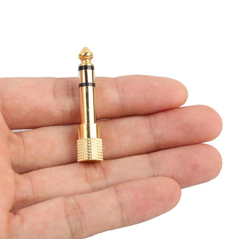 6.5MM Male To 3.5MM Female Jack Plug Audio Headset Microphone Guitar Recording Adapter 6.5 3.5 Converter Aux Cable Gold Plated
