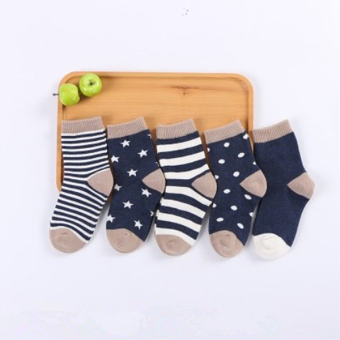 Soft Knitted Cotton Baby Socks for Newborn Boy and Girl 5 Pairs /