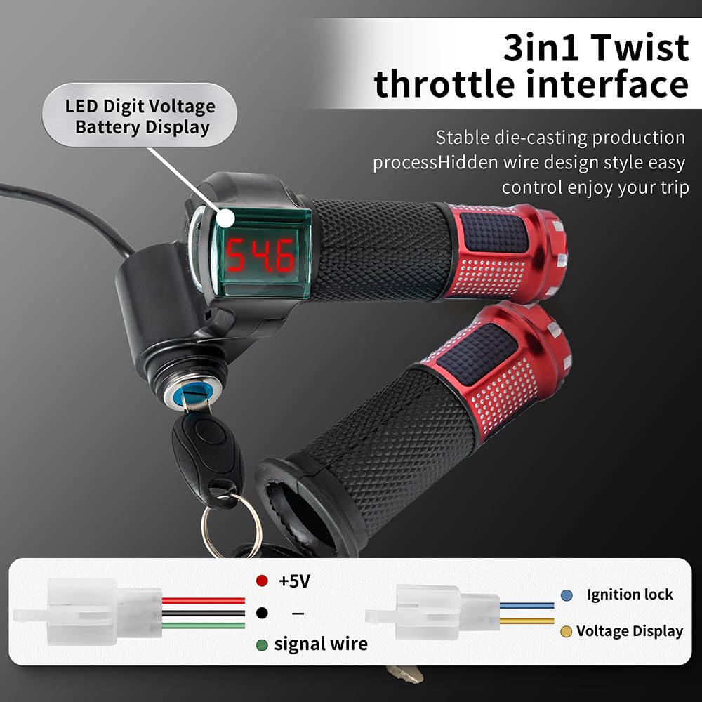 24V Brushed Electric Motor Kit 3000RPM High Speed Brush DC Motor Controller 350W Electric Bike Scooter Motor with Brushed Controller for Dirt Bike Cra