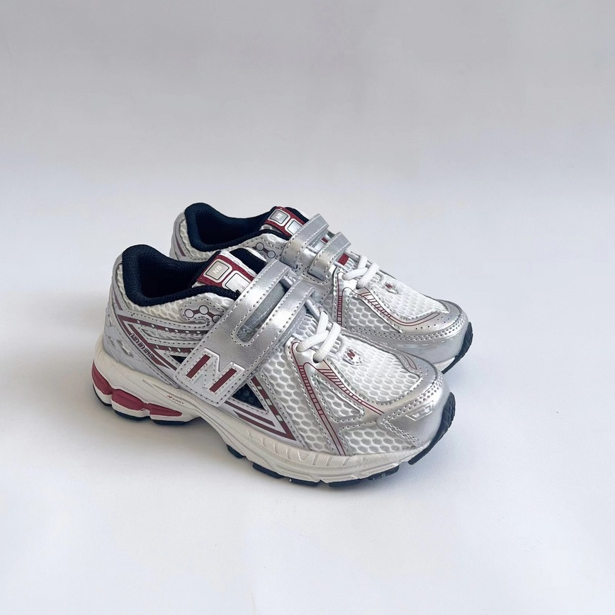 NB1906R Children's shoes Boys and girls new breathable sports shoes Velcro big children small children casual shoes net surface