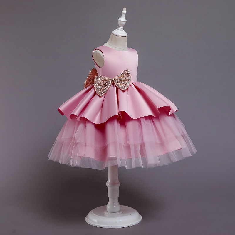 Baby Girl one year old dress girl baby fluffy princess cake dress elementary and middle school students birthday dress dress