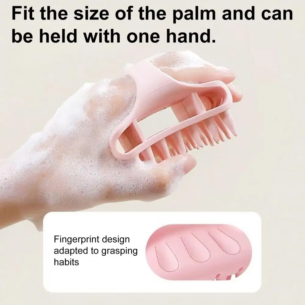 Silicone Wash Brush Relaxation Massage Promotes Hair Growth Deeply Cleans Scalp Deep Cleansing Hair Brush for Shower Supplies