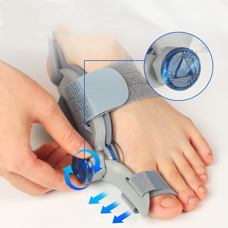 Bunion Corrector Unisex Foot Hallux Valgus Braces Rotatable Toe Separator Straightener Adjustable Pedicure Finger Toe Corrector