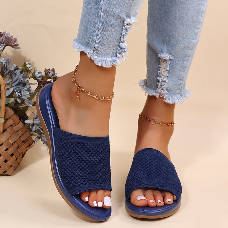 Women Sandals New Summer Sandals Shoes Women Heels Sandals Breathable Mesh Slipper Wedges Chaussure Femme Summer Flip Flops